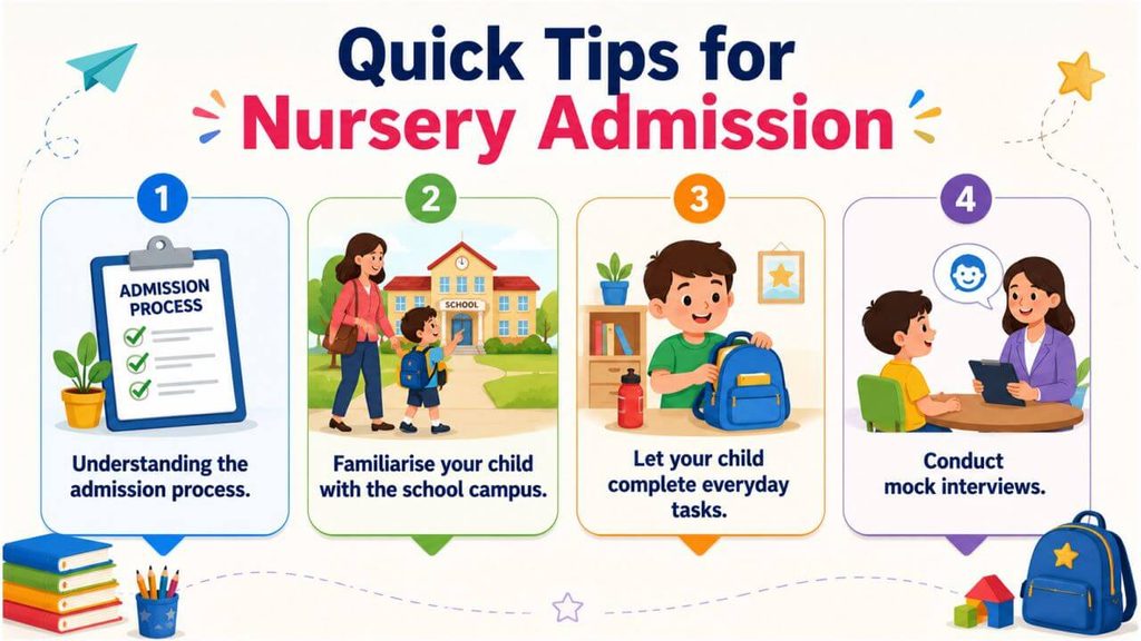 quick tips for nursery admission